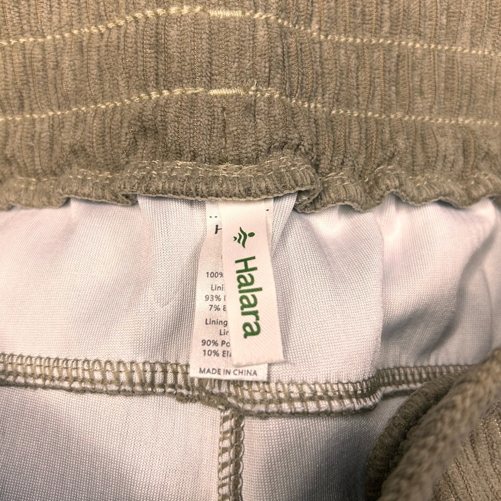 Halara High Waisted Straight Leg Pants M Mop Corduroy Stretch Comfy Relaxed - Picture 5 of 9